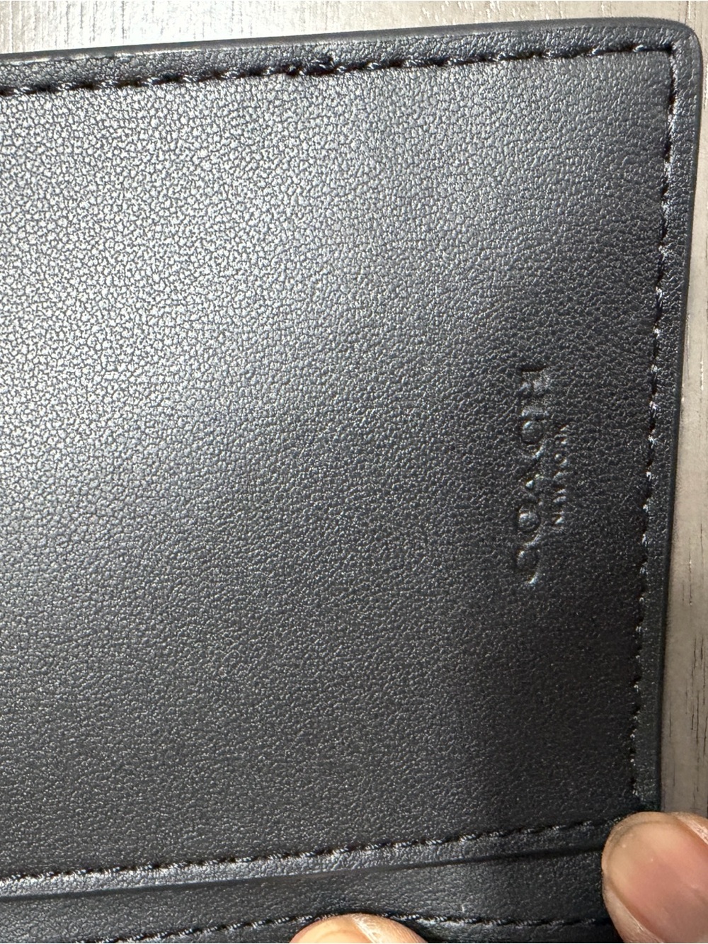 Coach Brown Signature Zip Wallet with Gold Logo - Picture 7 of 8